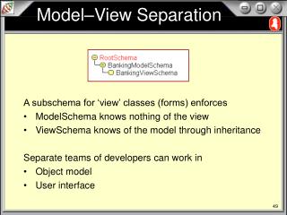 Model–View Separation