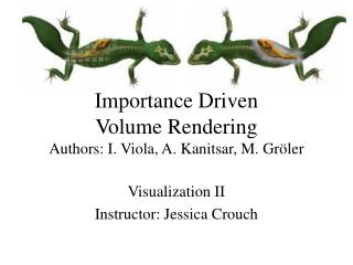 Importance Driven Volume Rendering Authors: I. Viola, A. Kanitsar, M. Gr ö ler