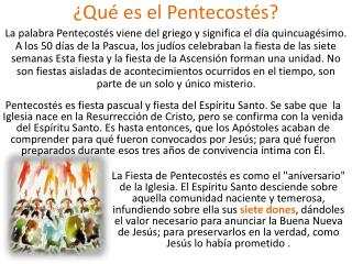 ¿Qué es el Pentecostés?