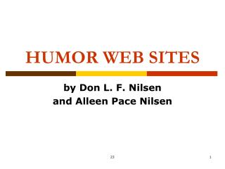 HUMOR WEB SITES