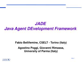 JADE Java Agent DEvelopment Framework