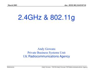 2.4GHz &amp; 802.11g