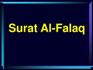 Surat Al-Falaq