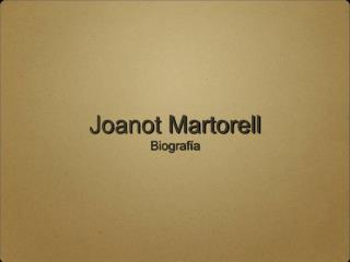 Joanot Martorell