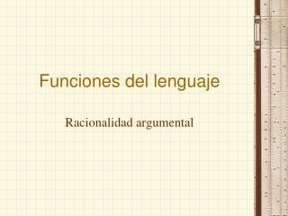 Funciones del lenguaje