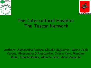 The Intercultural Hospital The Tuscan Network