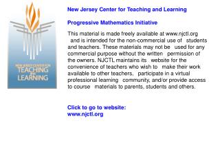 Click to go to website: njctl