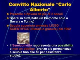 Convitto Nazionale “ Carlo Alberto ”
