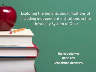 Shane DeGarmo HEOC 803 Benedictine University
