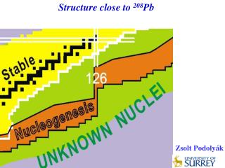 Structure close to 208 Pb