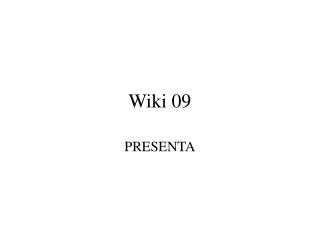 Wiki 09