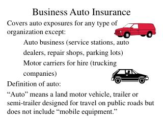 Business Auto Insurance