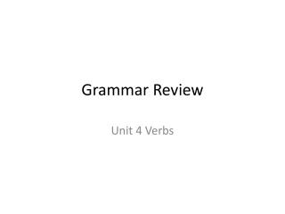 Grammar Review