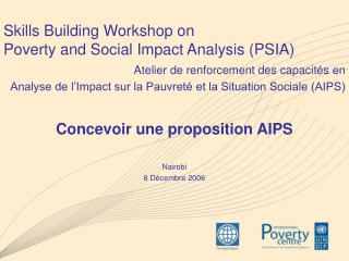 Skills Building Workshop on Poverty and Social Impact Analysis (PSIA)