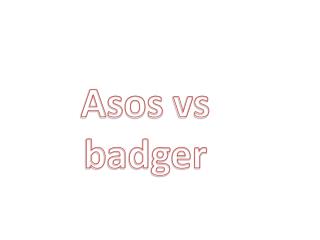 Asos vs badger