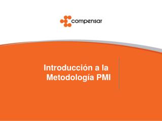 Introducción a la Metodología PMI