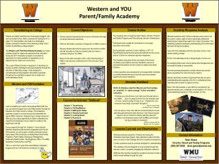 Western and YOU Parent/Family Academy