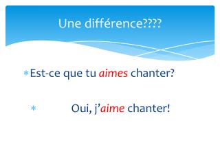 Une différence????