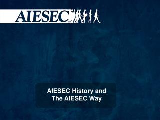 AIESEC History and The AIESEC Way