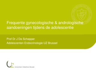 Frequente gynecologische &amp; andrologische aandoeningen tijdens de adolescentie