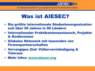 Was ist AIESEC?
