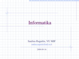 Informatika