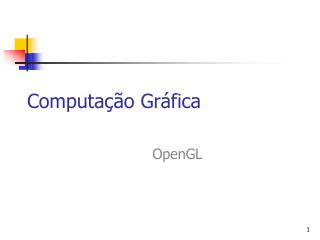 Computação Gráfica