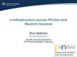 e-Infrastructure across Photon and Neutron Sources