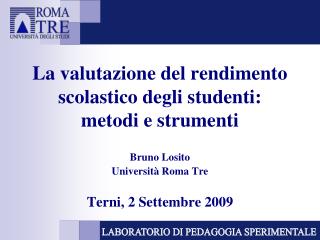 La valutazione del rendimento scolastico degli studenti: metodi e strumenti