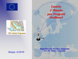 Lancio 1° Bando per Progetti Ordinari