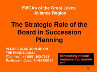 The Strategic Role of the Board in Succession Planning