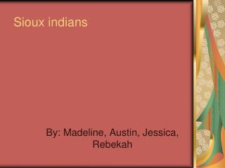 Sioux indians