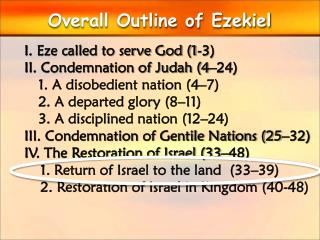 Overall Outline of Ezekiel