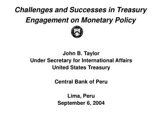 Challenges and Successes in Treasury Engagement on Monetary Policy