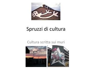 Spruzzi di cultura