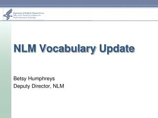 NLM Vocabulary Update