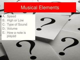 Musical Elements