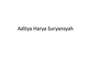 Aditya Harya Suryansyah