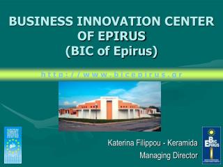BUSINESS INNOVATION CENTER OF EPIRUS ( BIC of Epirus )