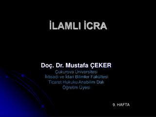 İLAMLI İCRA