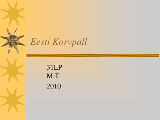 Eesti Korvpall