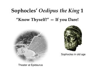 Sophocles’ Oedipus the King 1
