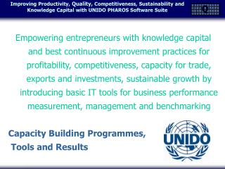 Serge Golovanov, PhD, Dipl.Eng., UNIDO International Consultant
