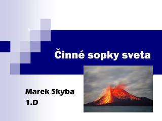 Činné sopky sveta