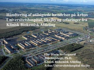 Else Marie Vestergaard Afdelingslæge, Ph.D. Klinisk Biokemisk Afdeling
