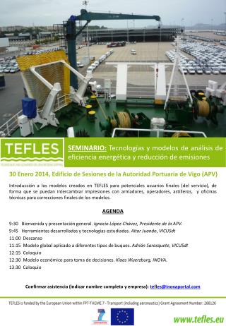 SEMINARIO: Tecnologías y modelos de análisis de eficiencia energética y reducción de emisiones