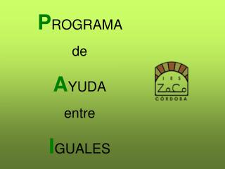 P ROGRAMA de A YUDA entre I GUALES