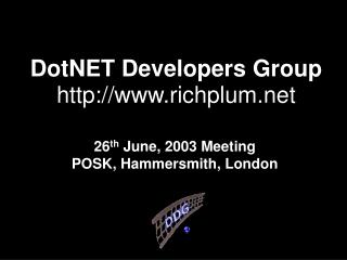 DotNET Developers Group richplum