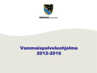 Vammaispalveluohjelma 2012-2016