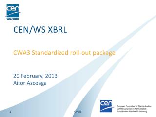 CEN/WS XBRL